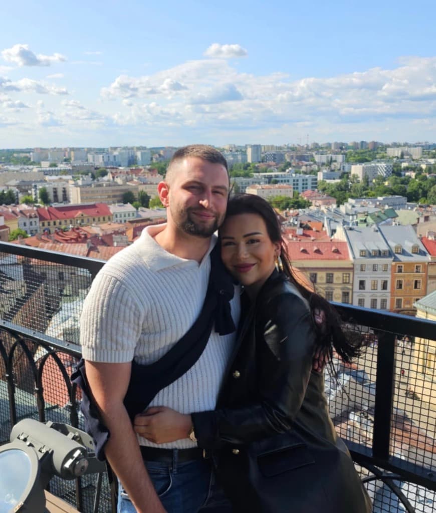 James Bush with partner