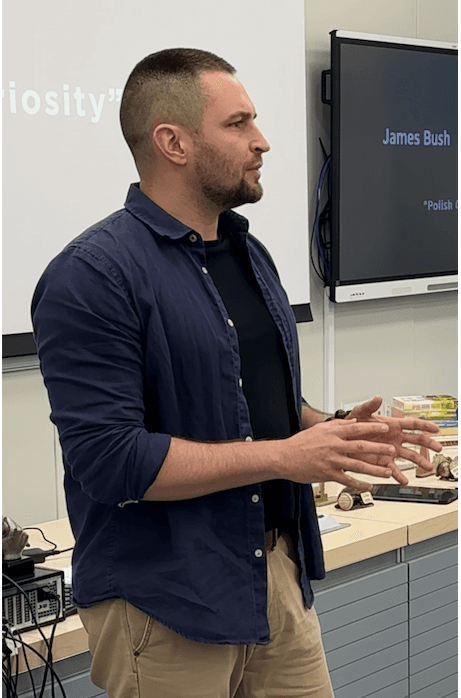 James Bush presenting